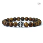 Bracelet Johnny Hallyday avec design croix élégant