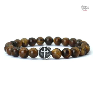 Bracelet Johnny Hallyday avec design croix élégant