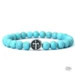 Bracelet de perles inspiré par Johnny Hallyday