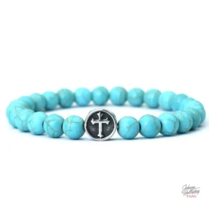 Bracelet de perles inspiré par Johnny Hallyday