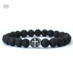 Style unique de bracelet croix Johnny Hallyday