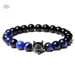 Bracelet de perles Loup - hommage à Johnny Hallyday