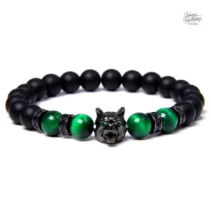 Modèle Loup - bracelet perles Johnny Hallyday
