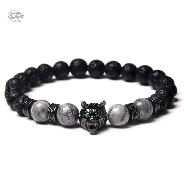 Bracelet Loup - collection Johnny Hallyday