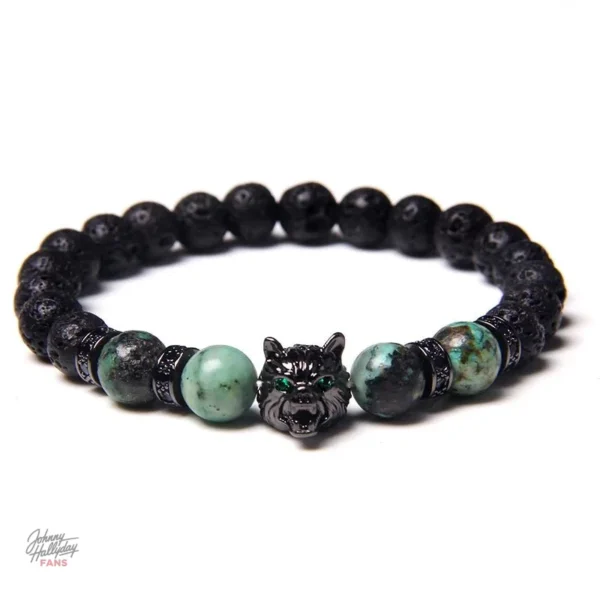 Perles et style : bracelet Johnny Hallyday Loup