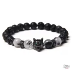 Johnny Hallyday bracelet en perles, modèle Loup