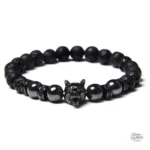 Bracelet Loup - perles Johnny Hallyday, 19 modèles