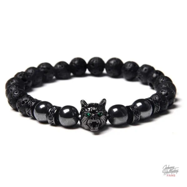 Bracelet Loup - perles Johnny Hallyday, 19 modèles
