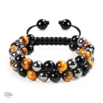 Bracelet Johnny Hallyday, deux modèles de perles tressées disponibles