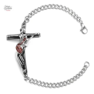 Bracelet Croix guitare inspiré de Johnny Hallyday