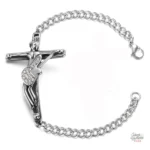 Modèle de bracelet Johnny Hallyday avec croix