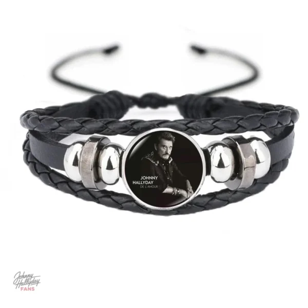 Bracelet hommage Johnny - modèle sobre et chic