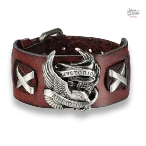 Bracelet Live to ride de Johnny Hallyday - style rock