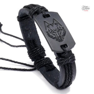Bracelet Johnny Hallyday Loup - modèle élégant et unique