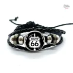 Bracelet en cuir Route 66 - Johnny Hallyday
