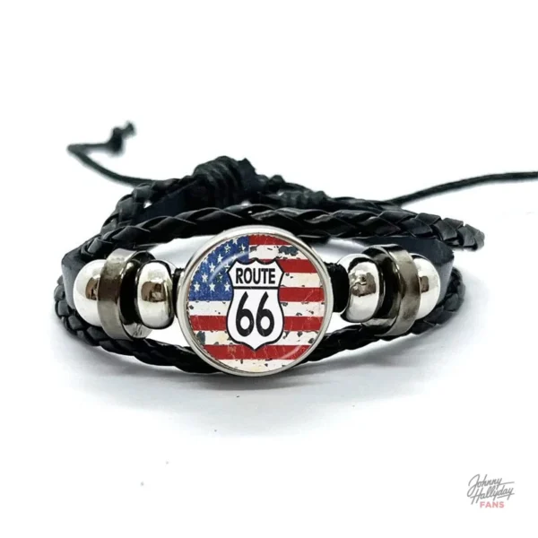 Johnny Hallyday - Bracelet tendance Route 66