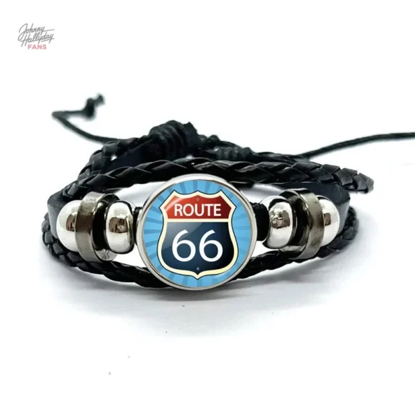 Bracelet Johnny Hallyday - Route 66 pour passionnés