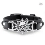 Bracelet Skull Johnny Hallyday au style rock