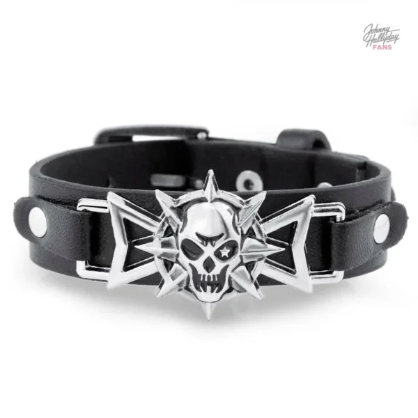 Bracelet Skull Johnny Hallyday au style rock