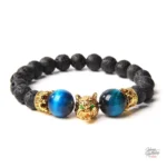 Bracelet perles Johnny Hallyday Loup