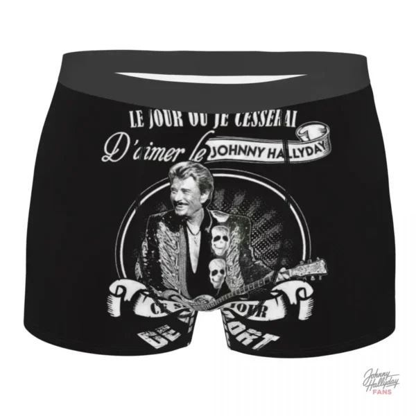 Caleçon Johnny Hallyday à motifs iconiques