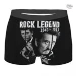 Caleçon Johnny Hallyday avec motifs musicaux