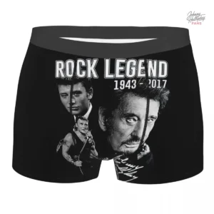 Caleçon Johnny Hallyday avec motifs musicaux