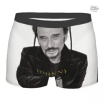 Caleçon Johnny Hallyday avec logo emblématique
