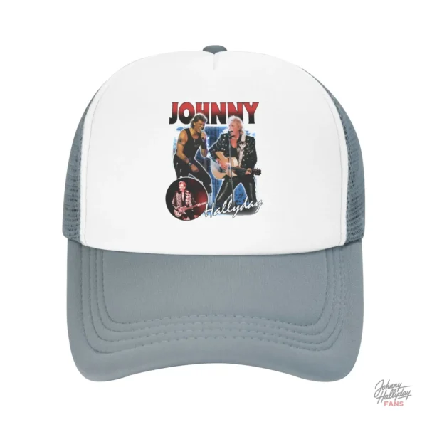 Casquette Johnny Hallyday en rouge