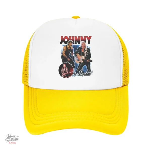 Casquette Johnny Hallyday en vert