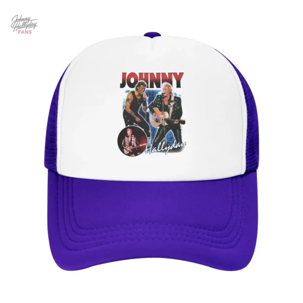 Casquette Johnny Hallyday en jaune
