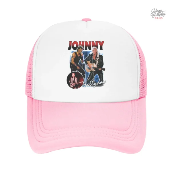 Casquette Johnny Hallyday en orange