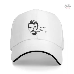 Casquette Johnny Hallyday "Merci Johnny" en plusieurs couleurs