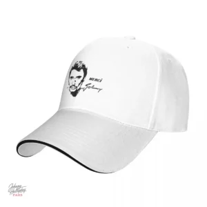 Casquette hommage à Johnny Hallyday, style décontracté
