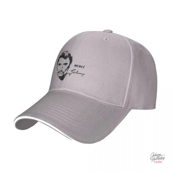 Casquette "Merci Johnny" disponible en cinq coloris variés