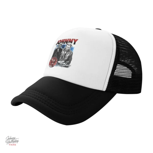 Casquette Johnny Hallyday en rose, style moderne