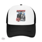 Casquette Johnny Hallyday en noir, style tendance