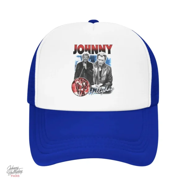 Casquette Johnny Hallyday modèle 2, couleur bleu