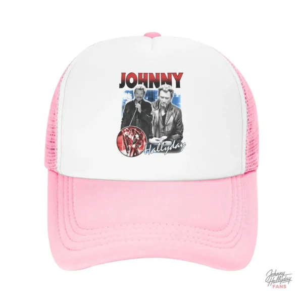 Casquette Johnny Hallyday modèle 2, couleur orange