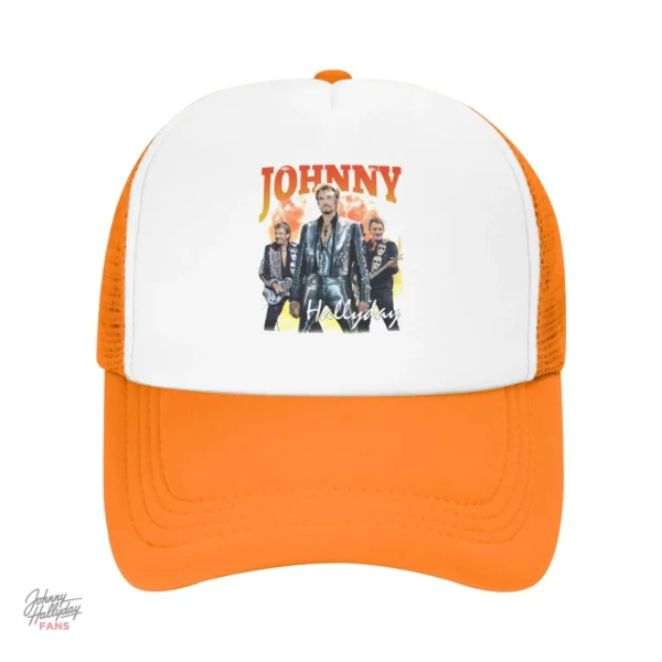 Casquette Johnny Hallyday modèle 3 en gris anthracite