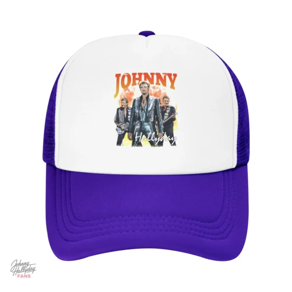 Casquette Johnny Hallyday en jaune lumineux