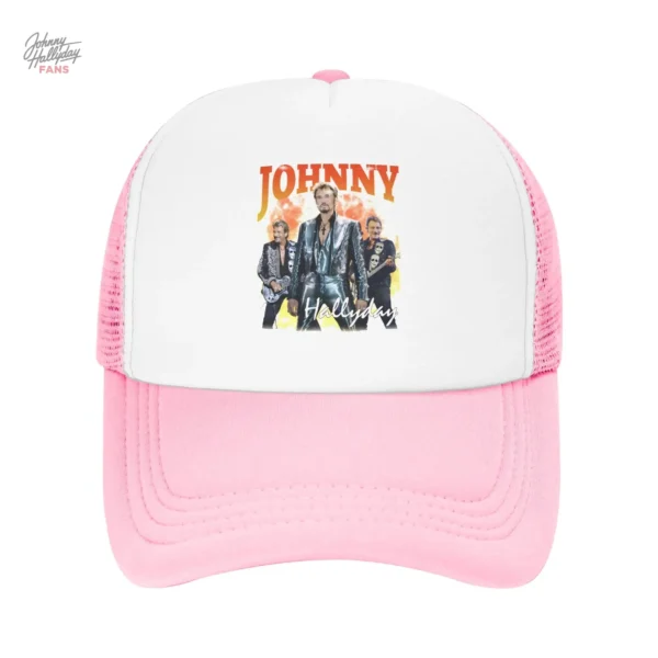 Casquette Johnny Hallyday modèle 3 en beige élégant