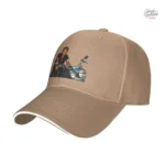 Casquette Johnny Hallyday Motard en vert