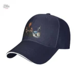 Casquette Motard Johnny Hallyday en jaune