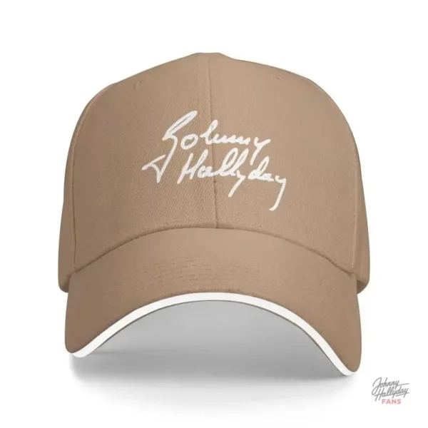 Casquette Johnny Hallyday en blanc