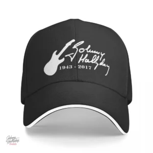 Casquette Johnny Hallyday Signature modèle 2 en 7 couleurs