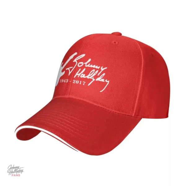 Casquette Johnny Hallyday en noir, look intemporel
