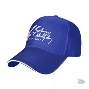 Casquette Hallyday modèle 2 en bleu, confort et style
