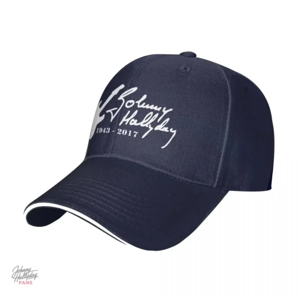 Casquette Johnny Hallyday en gris, élégance décontractée