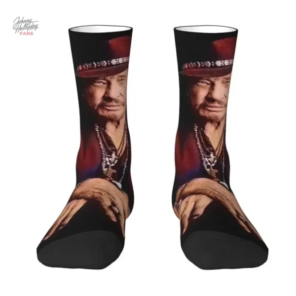 Chaussettes Johnny Hallyday - style rock